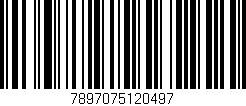 Código de barras (EAN, GTIN, SKU, ISBN): '7897075120497'