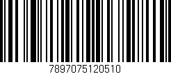 Código de barras (EAN, GTIN, SKU, ISBN): '7897075120510'