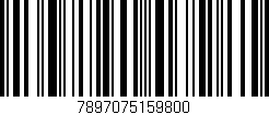 Código de barras (EAN, GTIN, SKU, ISBN): '7897075159800'
