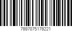 Código de barras (EAN, GTIN, SKU, ISBN): '7897075178221'