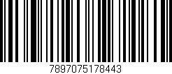Código de barras (EAN, GTIN, SKU, ISBN): '7897075178443'