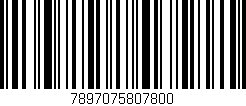 Código de barras (EAN, GTIN, SKU, ISBN): '7897075807800'
