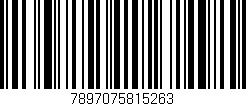 Código de barras (EAN, GTIN, SKU, ISBN): '7897075815263'