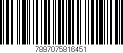 Código de barras (EAN, GTIN, SKU, ISBN): '7897075816451'