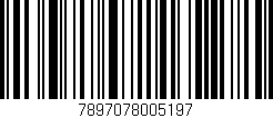 Código de barras (EAN, GTIN, SKU, ISBN): '7897078005197'