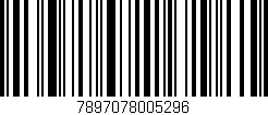 Código de barras (EAN, GTIN, SKU, ISBN): '7897078005296'