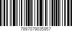 Código de barras (EAN, GTIN, SKU, ISBN): '7897079035957'