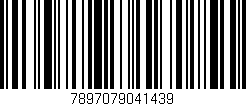 Código de barras (EAN, GTIN, SKU, ISBN): '7897079041439'