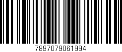 Código de barras (EAN, GTIN, SKU, ISBN): '7897079061994'