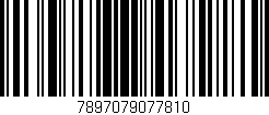 Código de barras (EAN, GTIN, SKU, ISBN): '7897079077810'