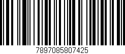Código de barras (EAN, GTIN, SKU, ISBN): '7897085807425'