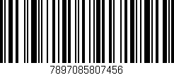 Código de barras (EAN, GTIN, SKU, ISBN): '7897085807456'
