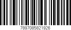 Código de barras (EAN, GTIN, SKU, ISBN): '7897085821926'