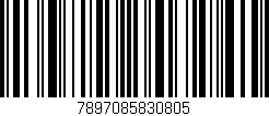 Código de barras (EAN, GTIN, SKU, ISBN): '7897085830805'