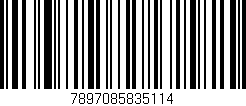 Código de barras (EAN, GTIN, SKU, ISBN): '7897085835114'