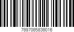 Código de barras (EAN, GTIN, SKU, ISBN): '7897085838016'
