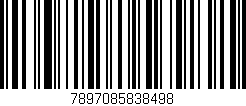 Código de barras (EAN, GTIN, SKU, ISBN): '7897085838498'