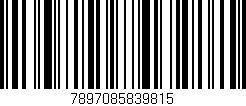 Código de barras (EAN, GTIN, SKU, ISBN): '7897085839815'