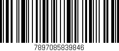 Código de barras (EAN, GTIN, SKU, ISBN): '7897085839846'