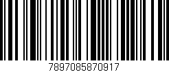 Código de barras (EAN, GTIN, SKU, ISBN): '7897085870917'