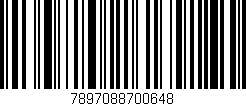 Código de barras (EAN, GTIN, SKU, ISBN): '7897088700648'
