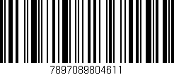 Código de barras (EAN, GTIN, SKU, ISBN): '7897089804611'