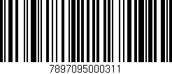 Código de barras (EAN, GTIN, SKU, ISBN): '7897095000311'