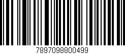 Código de barras (EAN, GTIN, SKU, ISBN): '7897098800499'