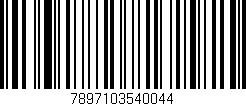 Código de barras (EAN, GTIN, SKU, ISBN): '7897103540044'