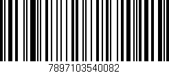 Código de barras (EAN, GTIN, SKU, ISBN): '7897103540082'