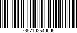 Código de barras (EAN, GTIN, SKU, ISBN): '7897103540099'