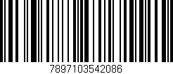 Código de barras (EAN, GTIN, SKU, ISBN): '7897103542086'