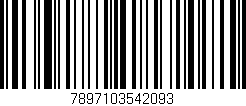 Código de barras (EAN, GTIN, SKU, ISBN): '7897103542093'