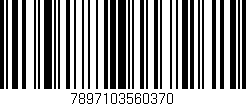 Código de barras (EAN, GTIN, SKU, ISBN): '7897103560370'