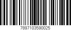 Código de barras (EAN, GTIN, SKU, ISBN): '7897103590025'