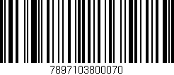 Código de barras (EAN, GTIN, SKU, ISBN): '7897103800070'
