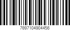 Código de barras (EAN, GTIN, SKU, ISBN): '7897104904456'