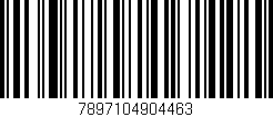 Código de barras (EAN, GTIN, SKU, ISBN): '7897104904463'