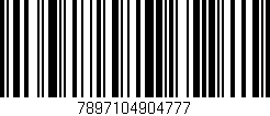 Código de barras (EAN, GTIN, SKU, ISBN): '7897104904777'