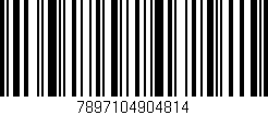 Código de barras (EAN, GTIN, SKU, ISBN): '7897104904814'