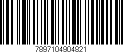 Código de barras (EAN, GTIN, SKU, ISBN): '7897104904821'