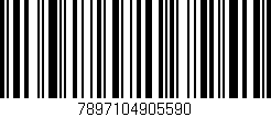 Código de barras (EAN, GTIN, SKU, ISBN): '7897104905590'