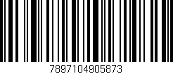 Código de barras (EAN, GTIN, SKU, ISBN): '7897104905873'