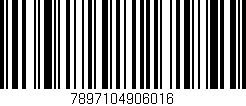 Código de barras (EAN, GTIN, SKU, ISBN): '7897104906016'