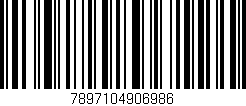 Código de barras (EAN, GTIN, SKU, ISBN): '7897104906986'