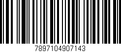 Código de barras (EAN, GTIN, SKU, ISBN): '7897104907143'