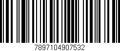 Código de barras (EAN, GTIN, SKU, ISBN): '7897104907532'