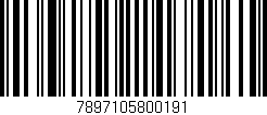 Código de barras (EAN, GTIN, SKU, ISBN): '7897105800191'