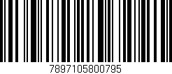 Código de barras (EAN, GTIN, SKU, ISBN): '7897105800795'