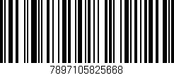 Código de barras (EAN, GTIN, SKU, ISBN): '7897105825668'